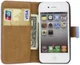 Apple iPhone 4(S) Lederen Hoesje Blauw afbeelding 2
