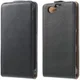 Echt Leren Verticale Sony Xperia Z1 Compact Flip Hoesje afbeelding 1