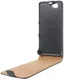 Echt Leren Verticale Sony Xperia Z1 Compact Flip Hoesje afbeelding 3