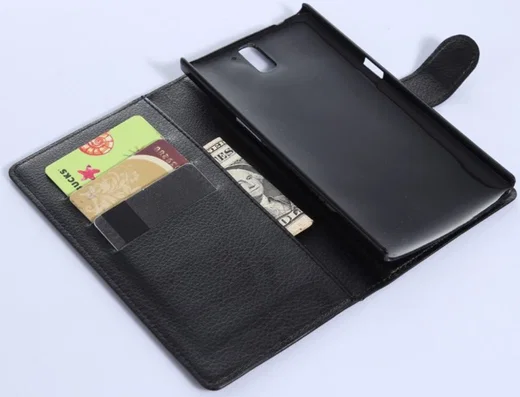 OnePlus One Portemonnee Hoesje Zwart afbeelding 5