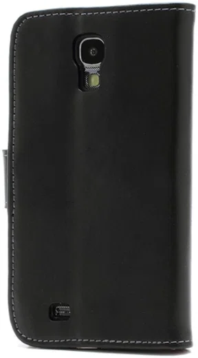 Samsung Galaxy S4 Genuine Leren Portemonnee Hoesje Zwart afbeelding 4