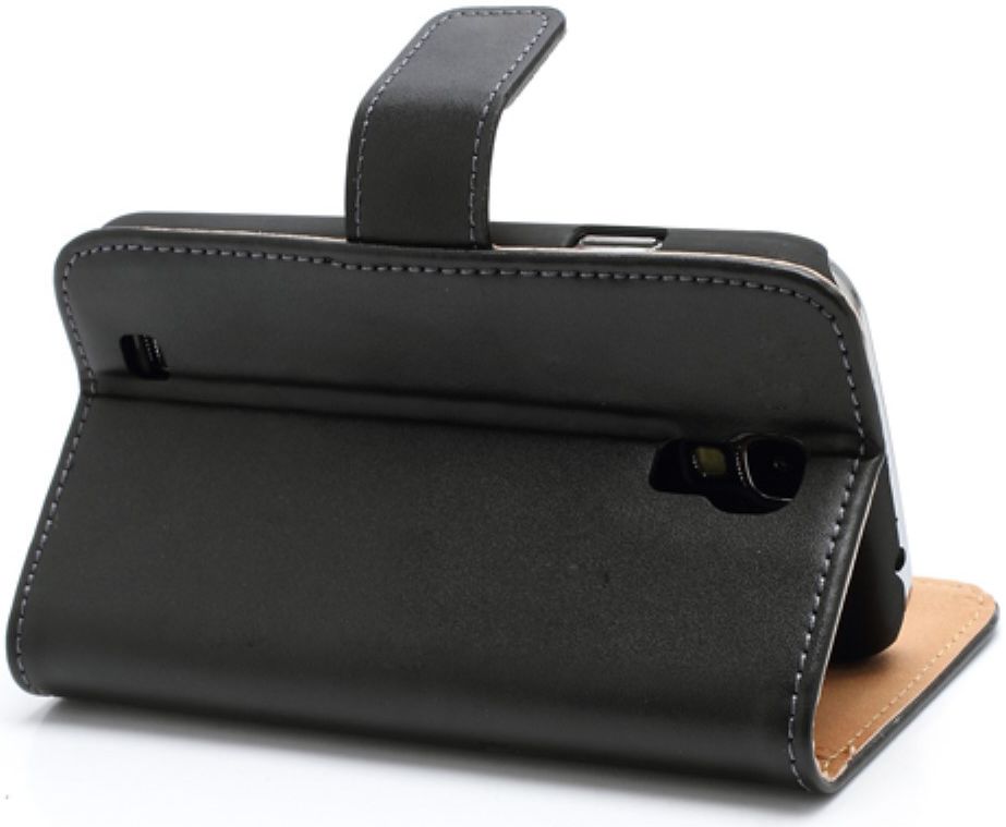 Samsung Galaxy S4 Genuine Leren Portemonnee Hoesje Zwart afbeelding 5