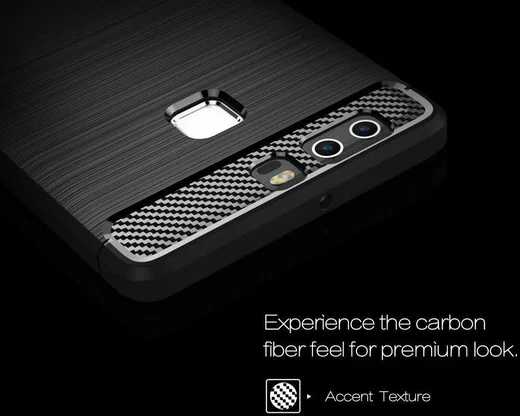 Huawei P9 Geborsteld TPU Hoesje Grijs afbeelding 7