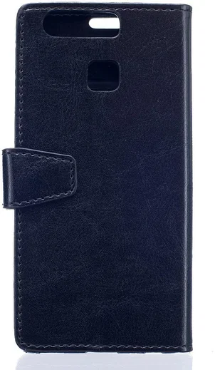 Huawei P9 Portemonnee Hoesje met Standaard Zwart afbeelding 3