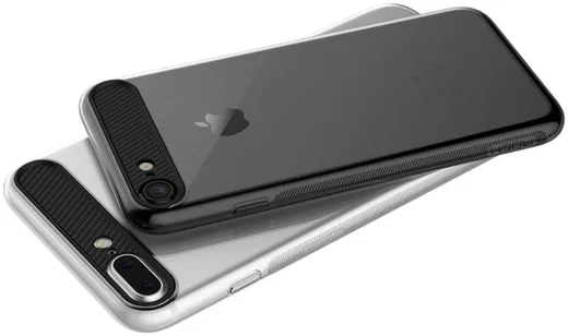 ROCK Transparant  iPhone 7 / 8 TPU hoesje Wit afbeelding 3