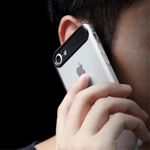 ROCK Transparant  iPhone 7 / 8 TPU hoesje Wit afbeelding 6