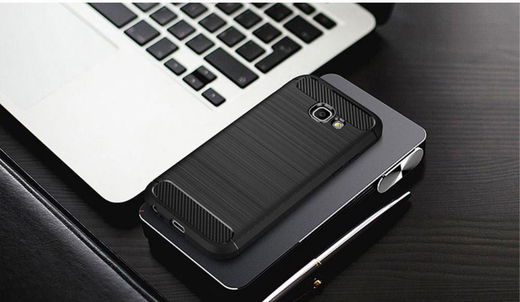 Samsung Galaxy A5 2017 Geborsteld TPU Hoesje Zwart afbeelding 14