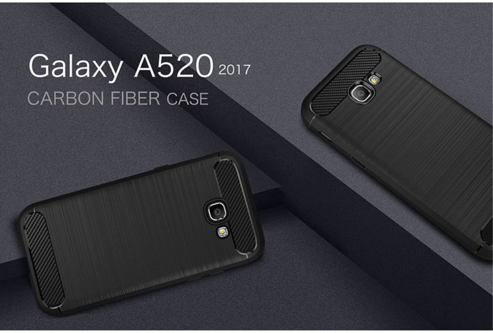Samsung Galaxy A5 2017 Geborsteld TPU Hoesje Zwart afbeelding 10
