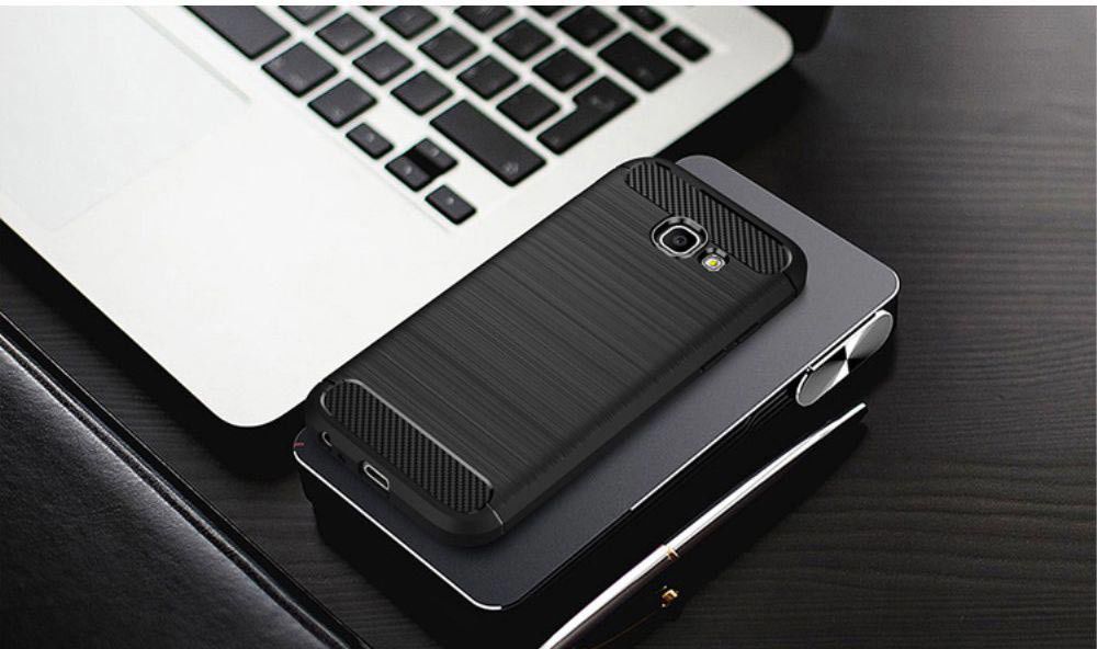 Samsung Galaxy A5 2017 Geborsteld TPU Hoesje Grijs afbeelding 11