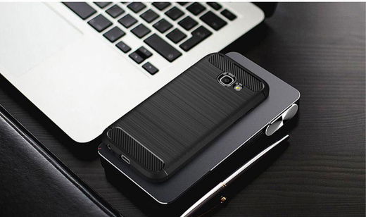 Samsung Galaxy A5 2017 Geborsteld TPU Hoesje Grijs afbeelding 11