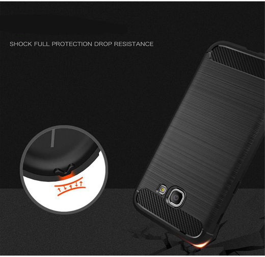 Samsung Galaxy A5 2017 Geborsteld TPU Hoesje Grijs afbeelding 2