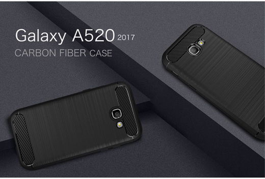 Samsung Galaxy A5 2017 Geborsteld TPU Hoesje Grijs afbeelding 5