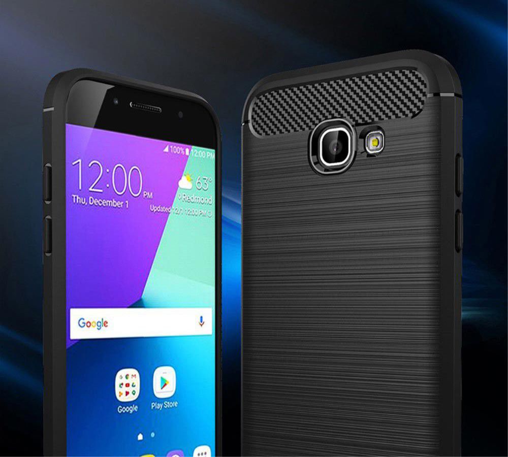 Samsung Galaxy A5 2017 Geborsteld TPU Hoesje Grijs afbeelding 6