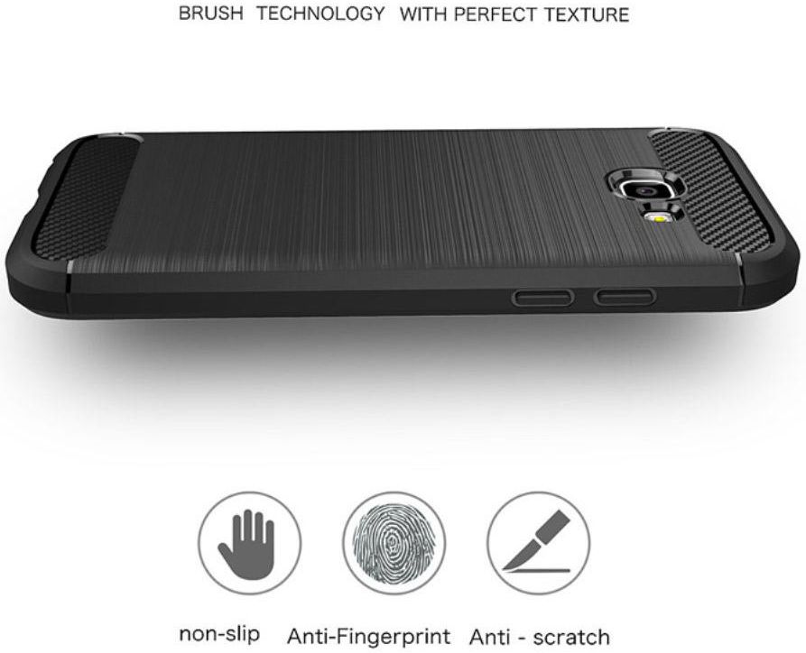 Samsung Galaxy A5 2017 Geborsteld TPU Hoesje Grijs afbeelding 7