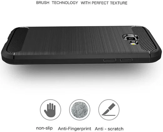 Samsung Galaxy A5 2017 Geborsteld TPU Hoesje Blauw afbeelding 7