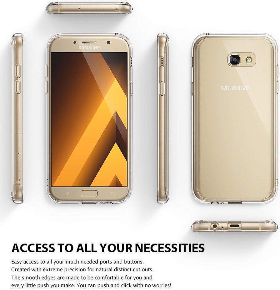 Ringke Fusion Samsung Galaxy A5 2017 Hoesje Doorzichtig Rose Gold afbeelding 7