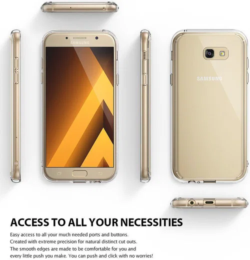 Ringke Fusion Samsung Galaxy A5 2017 Hoesje Doorzichtig Rose Gold afbeelding 7