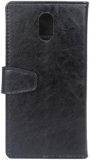 Samsung Galaxy J3 (2017) Portemonnee Hoesje Lychee Zwart afbeelding 3