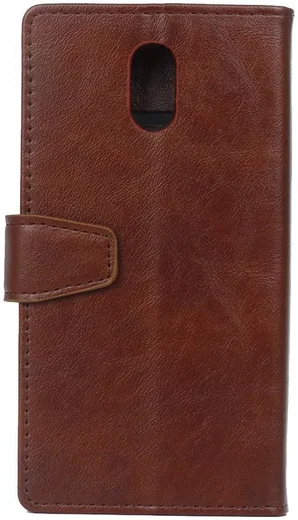 Samsung Galaxy J3 (2017) Portemonnee Hoesje Lychee Bruin afbeelding 3