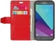 Samsung Galaxy J3 (2017) Portemonnee Hoesje Lychee Rood afbeelding 1