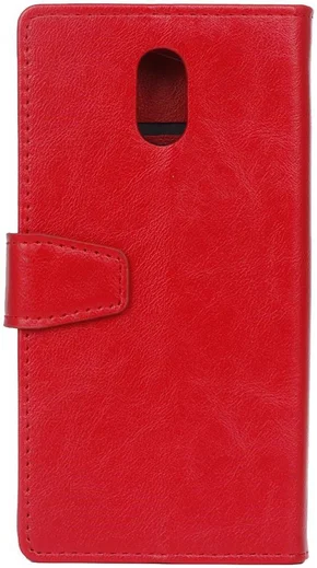 Samsung Galaxy J3 (2017) Portemonnee Hoesje Lychee Rood afbeelding 3