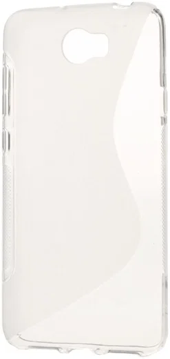 Huawei Y6 II Compact S-Shape TPU Hoesje Transparant afbeelding 1
