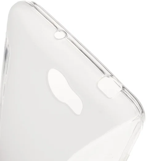 Huawei Y6 II Compact S-Shape TPU Hoesje Transparant afbeelding 2