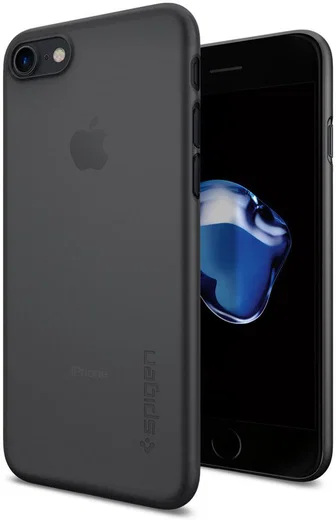 Spigen AirSkin Apple iPhone 7 / 8 Case Zwart afbeelding 1