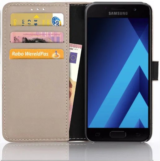 Samsung Galaxy A3 2017 Book Cover Grijs afbeelding 1