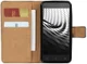 Lenovo B Portemonnee Hoesje Echt Leer Zwart afbeelding 1