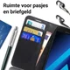 Samsung Galaxy A5 (2017) Portemonnee Hoesje Litchi Zwart afbeelding 4