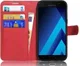 Samsung Galaxy A5 (2017) Portemonnee Hoesje Litchi Rood afbeelding 1