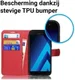 Samsung Galaxy A5 (2017) Portemonnee Hoesje Litchi Rood afbeelding 2