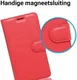 Samsung Galaxy A5 (2017) Portemonnee Hoesje Litchi Rood afbeelding 3