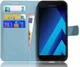 Samsung Galaxy A5 (2017) Portemonnee Hoesje Litchi Blauw afbeelding 1