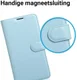 Samsung Galaxy A5 (2017) Portemonnee Hoesje Litchi Blauw afbeelding 3