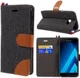 Samsung Galaxy Galaxy A3 (2017) Denim Portemonnee Hoesje Zwart afbeelding 1