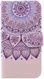 Samsung Galaxy A3 (2017) Portemonnee Hoesje Paars Patroon afbeelding 1