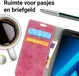Vintage Samsung Galaxy A3 2017 Bookcase Hoesje Roze afbeelding 2