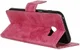 Vintage Samsung Galaxy A3 2017 Bookcase Hoesje Roze afbeelding 7