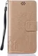Samsung Galaxy J5 (2016) Wallet Bloem Hoesje Goud afbeelding 1