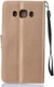 Samsung Galaxy J5 (2016) Wallet Bloem Hoesje Goud afbeelding 3