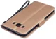 Samsung Galaxy J5 (2016) Wallet Bloem Hoesje Goud afbeelding 5