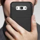 Samsung Galaxy J5 Geborsteld TPU Hoesje Zwart afbeelding 4