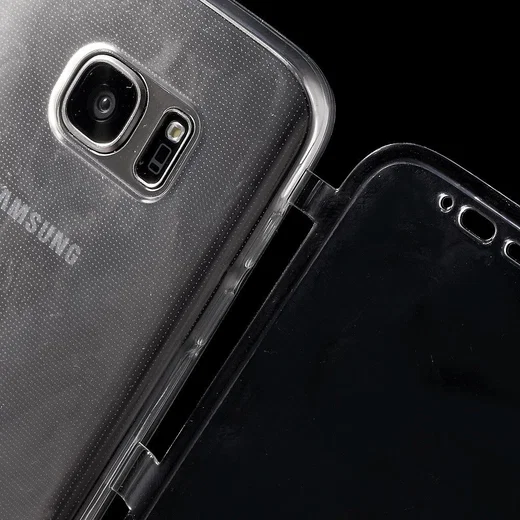 Samsung Galaxy S7 Doorzichtige Bookcase afbeelding 6