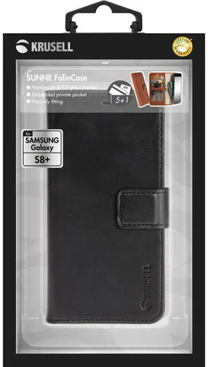 Krusell Sunne Portemonnee Hoesje Samsung Galaxy S8 Plus Zwart afbeelding 5