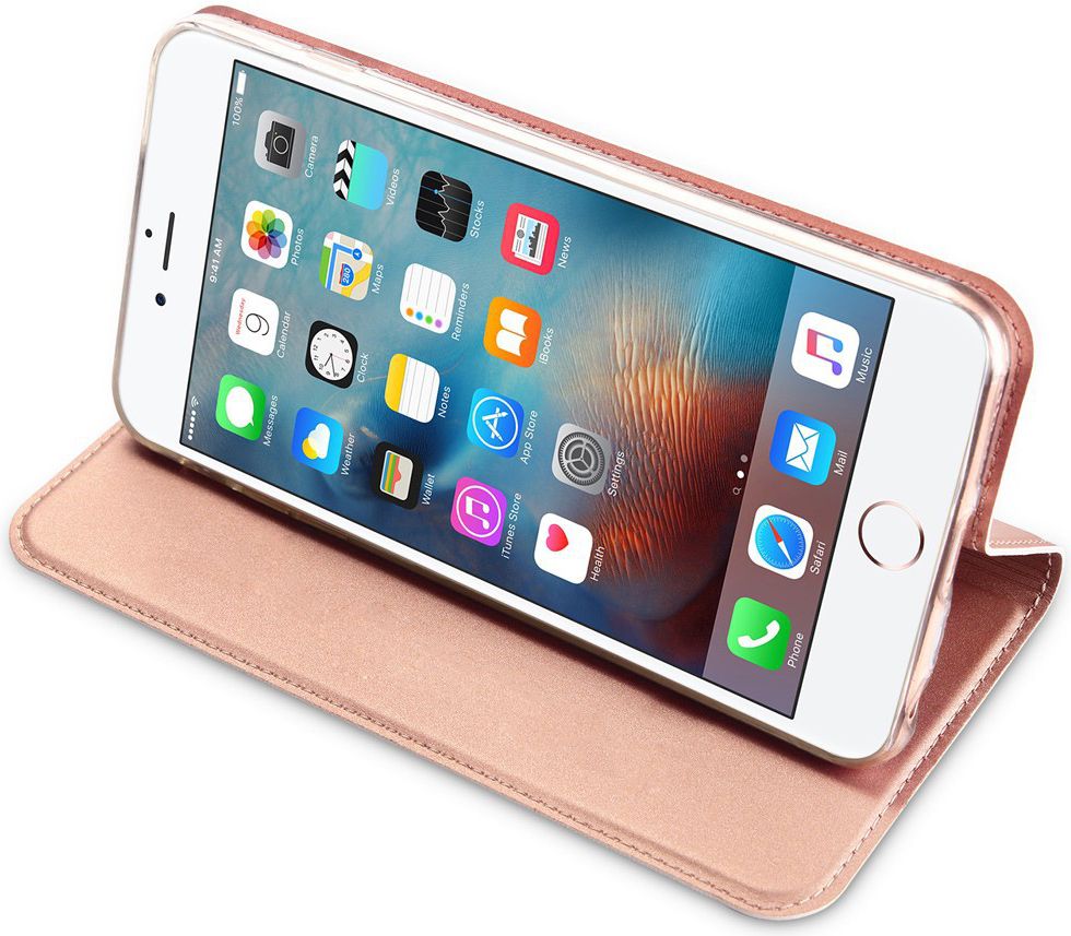 Dux Ducis Apple iPhone SE Premium Bookcase Hoesje Roze afbeelding 2