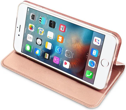 Dux Ducis Apple iPhone SE Premium Bookcase Hoesje Roze afbeelding 2