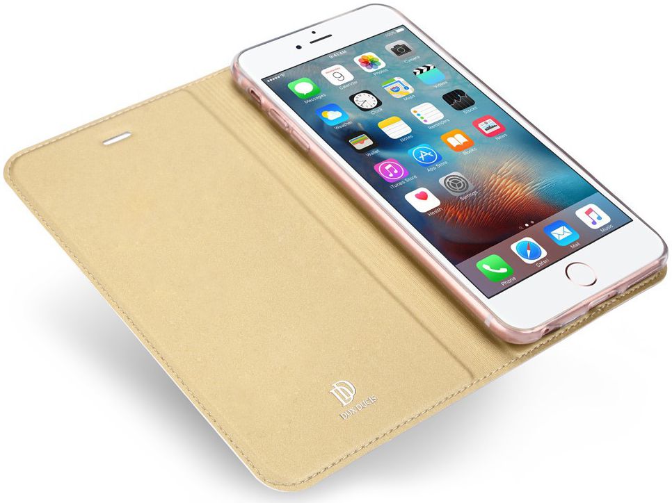 Dux Ducis Apple iPhone SE Premium Bookcase Hoesje Goud afbeelding 4