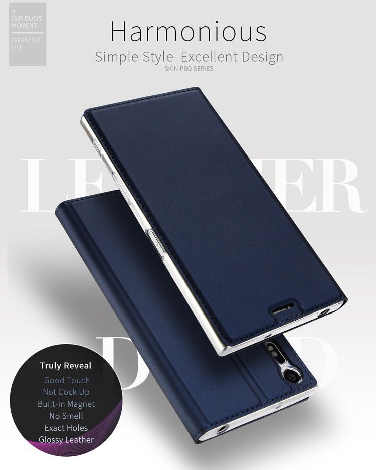 Dux Ducis Sony Xperia XZ / XZs Bookcase Hoesje Blauw afbeelding 11
